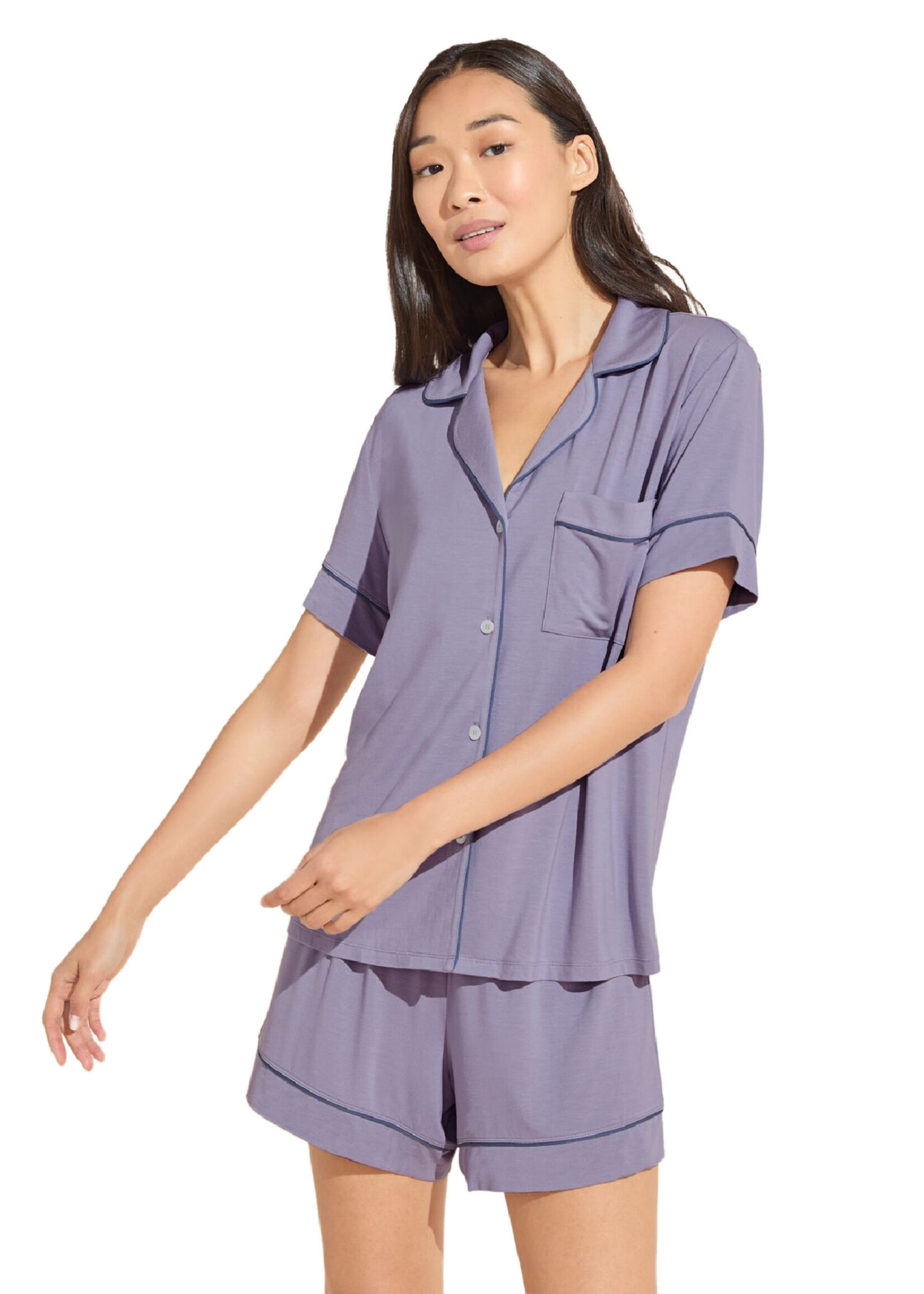 Eberjey Gisele TENCEL Modal Relaxed Delphinium Shorty Set