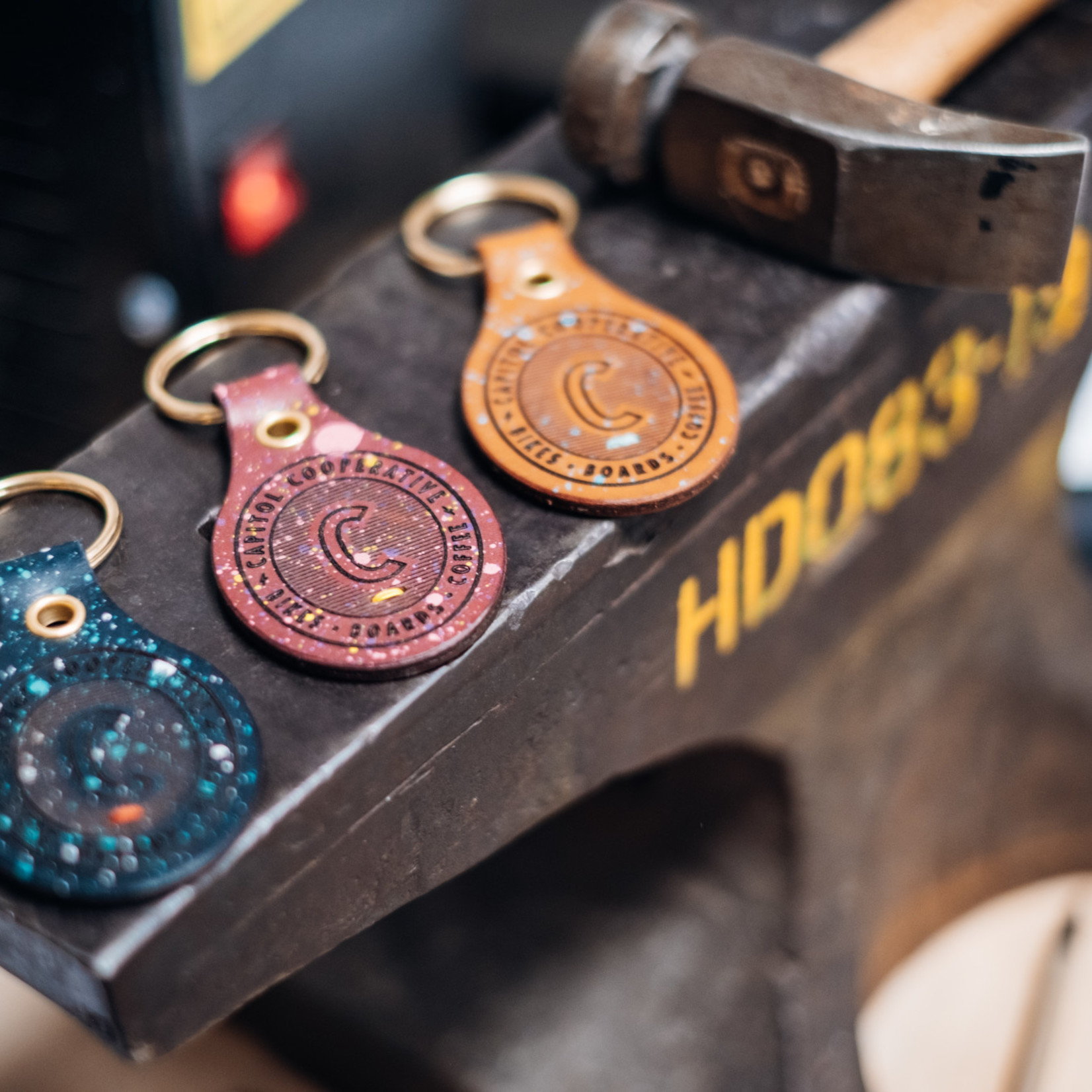 HixDesign Capitol Co-Op | HIX Leather Keychain