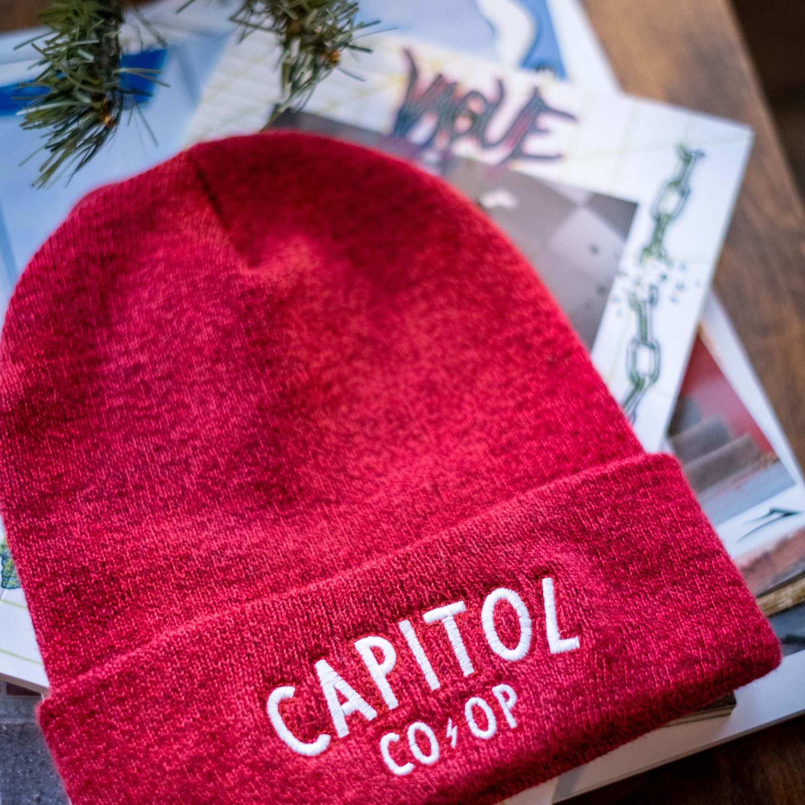 Capitol Co-Op Capitol Co-Op | Red Embroidered Beanie
