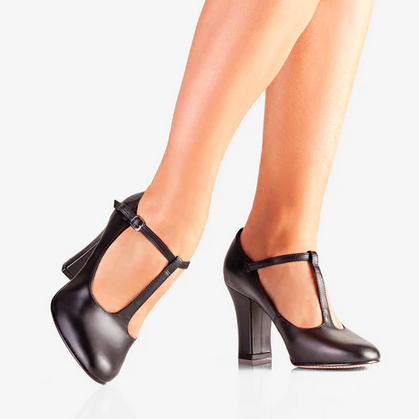 Roxy 3'' Broadway Cabaret T-Strap Character Shoe - Caramel