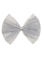 Sweet Wink Silver Bow Clip