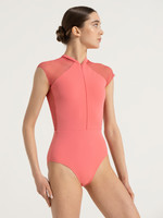 Nikolay Pamela Mesh Cap Sleeve Leotard