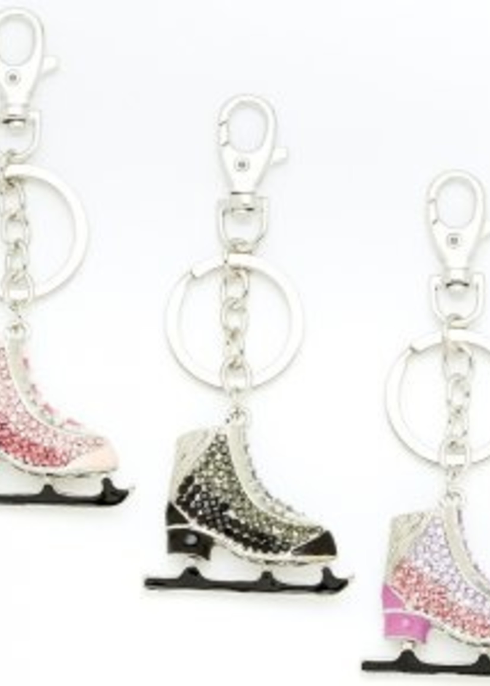 Dasha Designs Skate Jeweled Keychain 2819