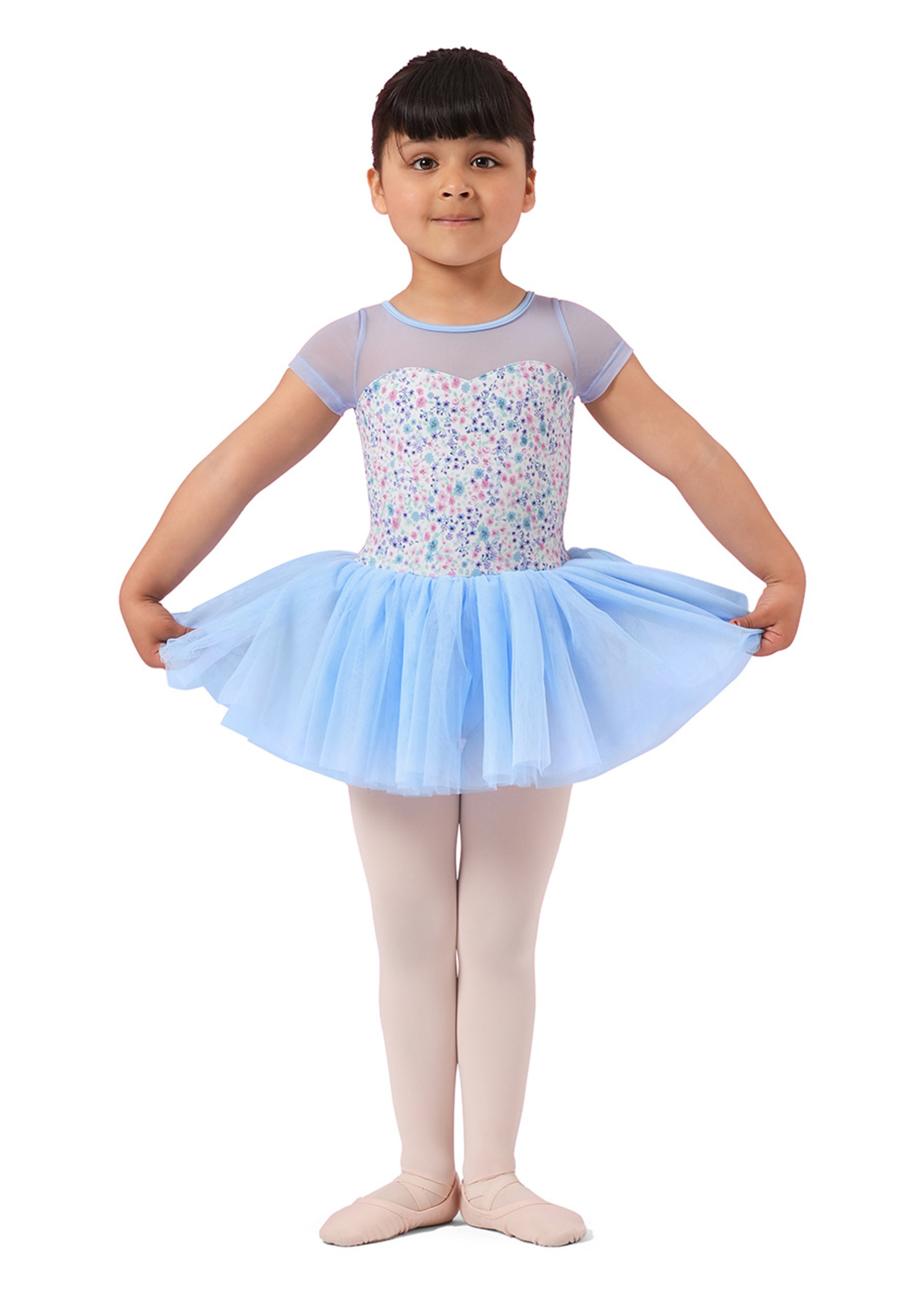 Mirella M1554C Child Floral Cap Sleeve Tutu