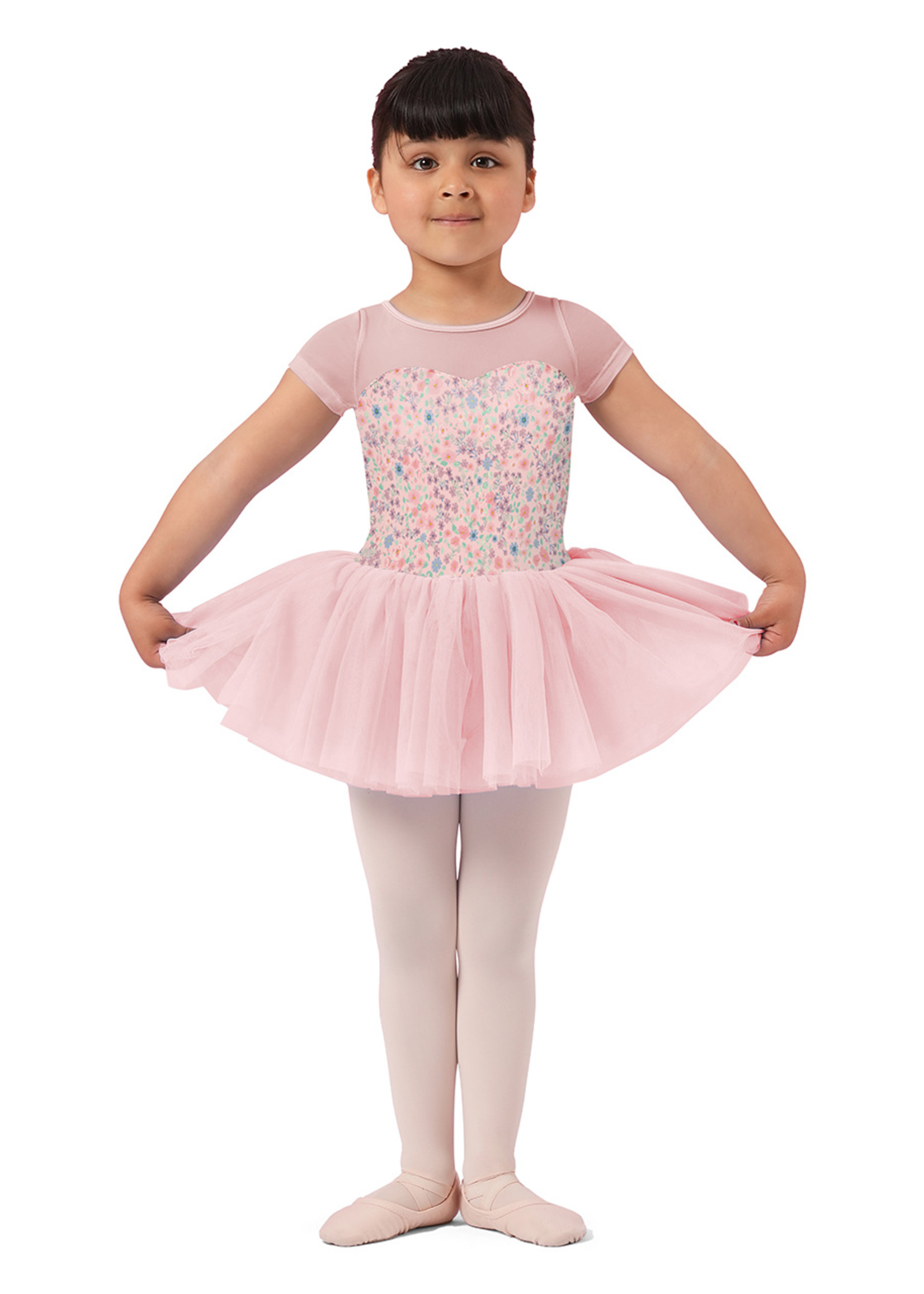 Mirella M1554C Child Floral Cap Sleeve Tutu