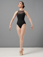 Mirella Adult Chevron Rib Halter Leotard