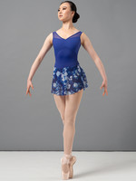 Mirella MS162 Adult Chevron Rib Floral Skirt