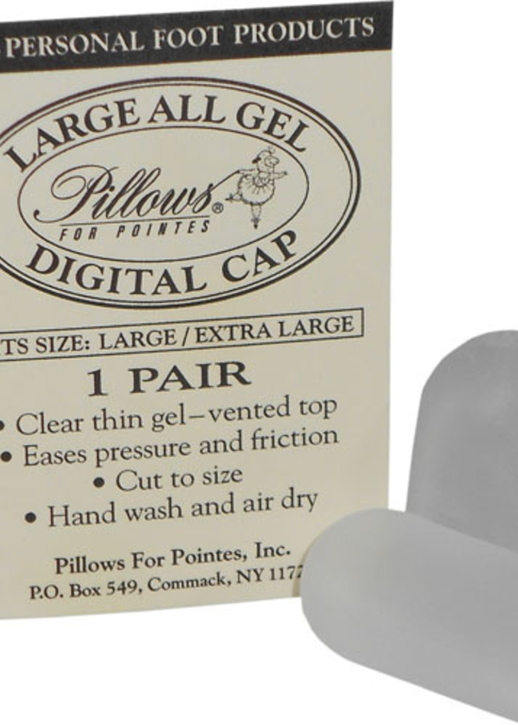 Pillows for Pointes Large All Gel Digital Big Toe Cap