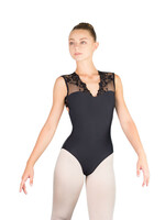 Ballet Rosa Emmeline V-Neck Lace Leotard