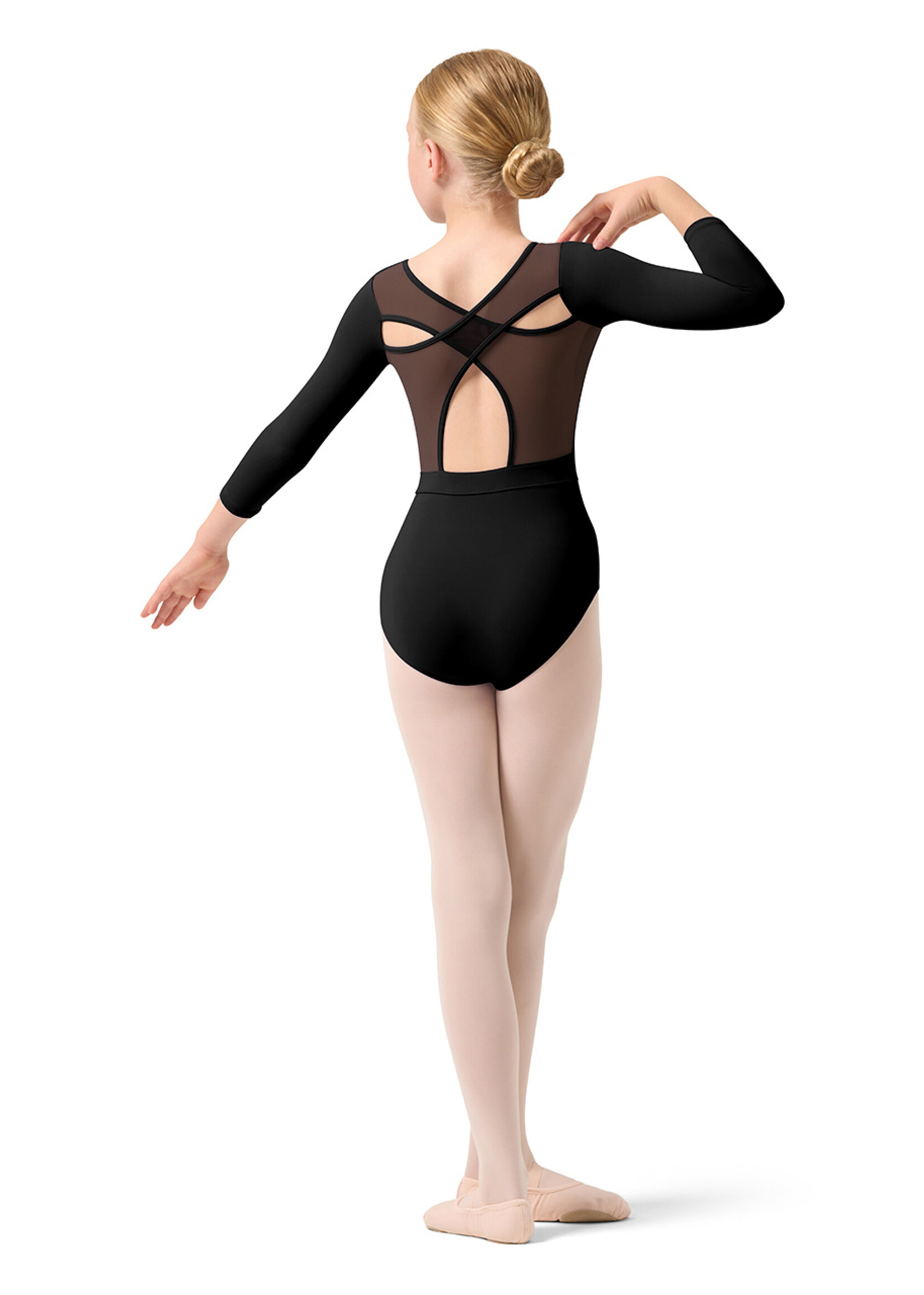 Bloch Child Rose Vine 3/4 Sleeve Leotard