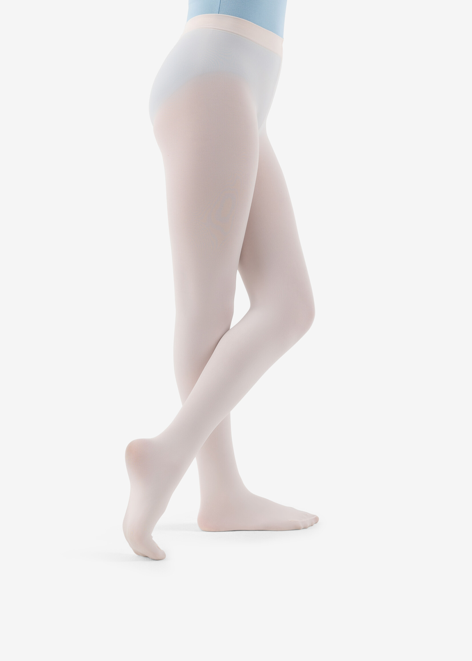 CAPEZIO 1917X FOOTLESS TIGHTS WITH SELF KNIT WAIST BAND