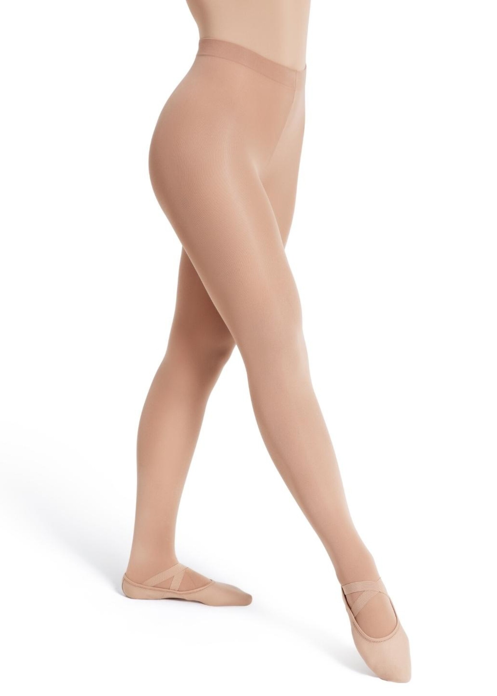 Capezio Convertible Toe Ballet Tights - Pink - Move Dance US