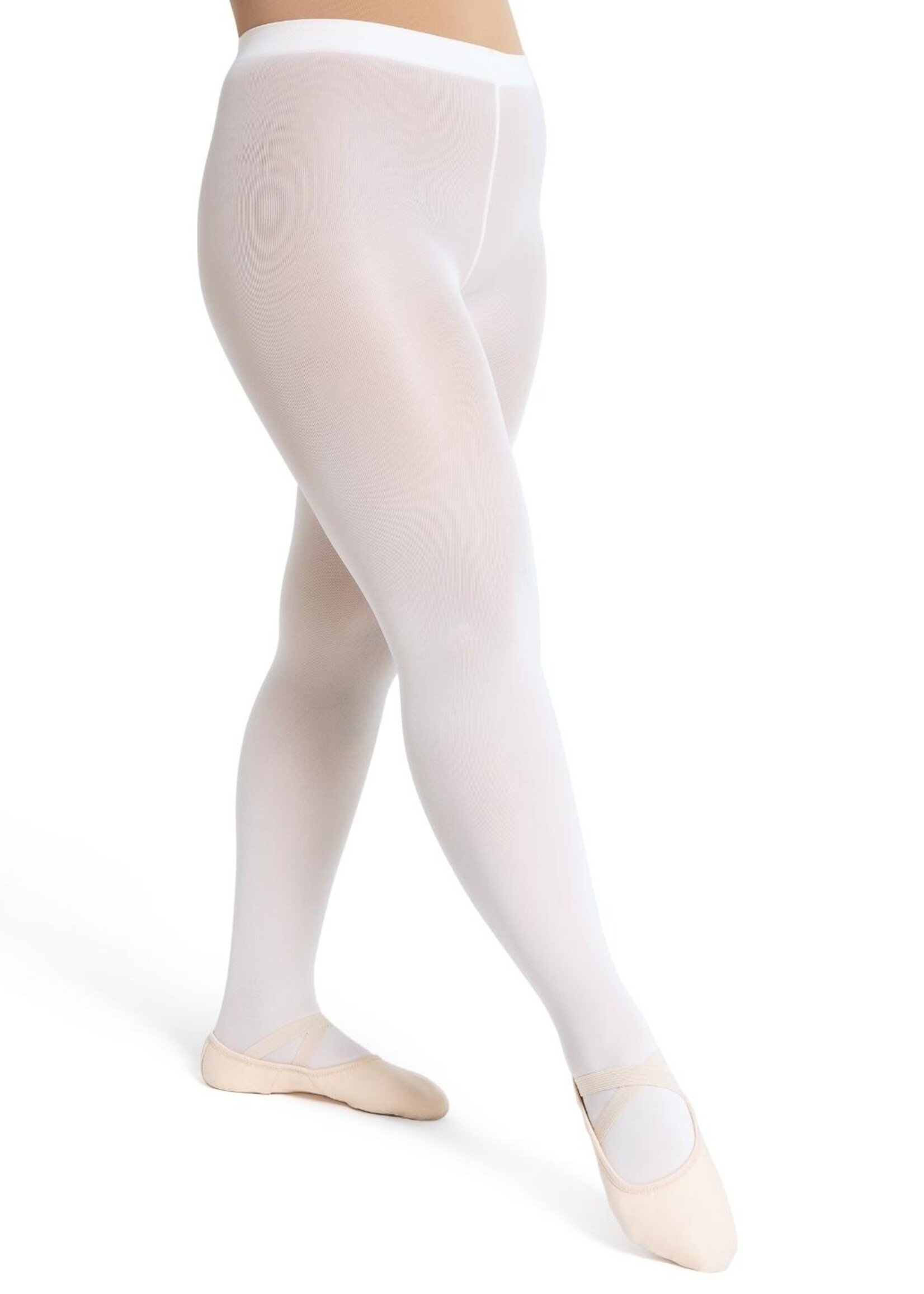 Capezio White Ultra Shimmery Tights 1808C