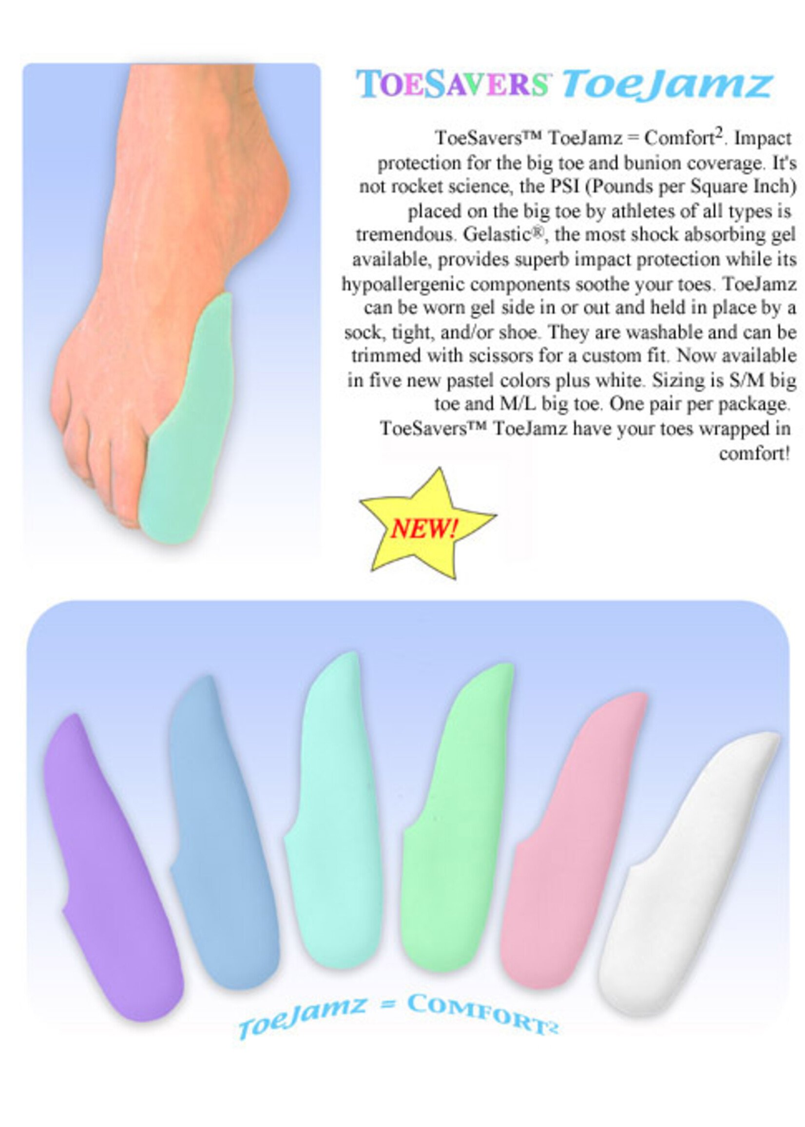 Danztech ToeJams Toe Pads