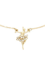 Dasha Designs Tiny Gold Ballerina Necklace