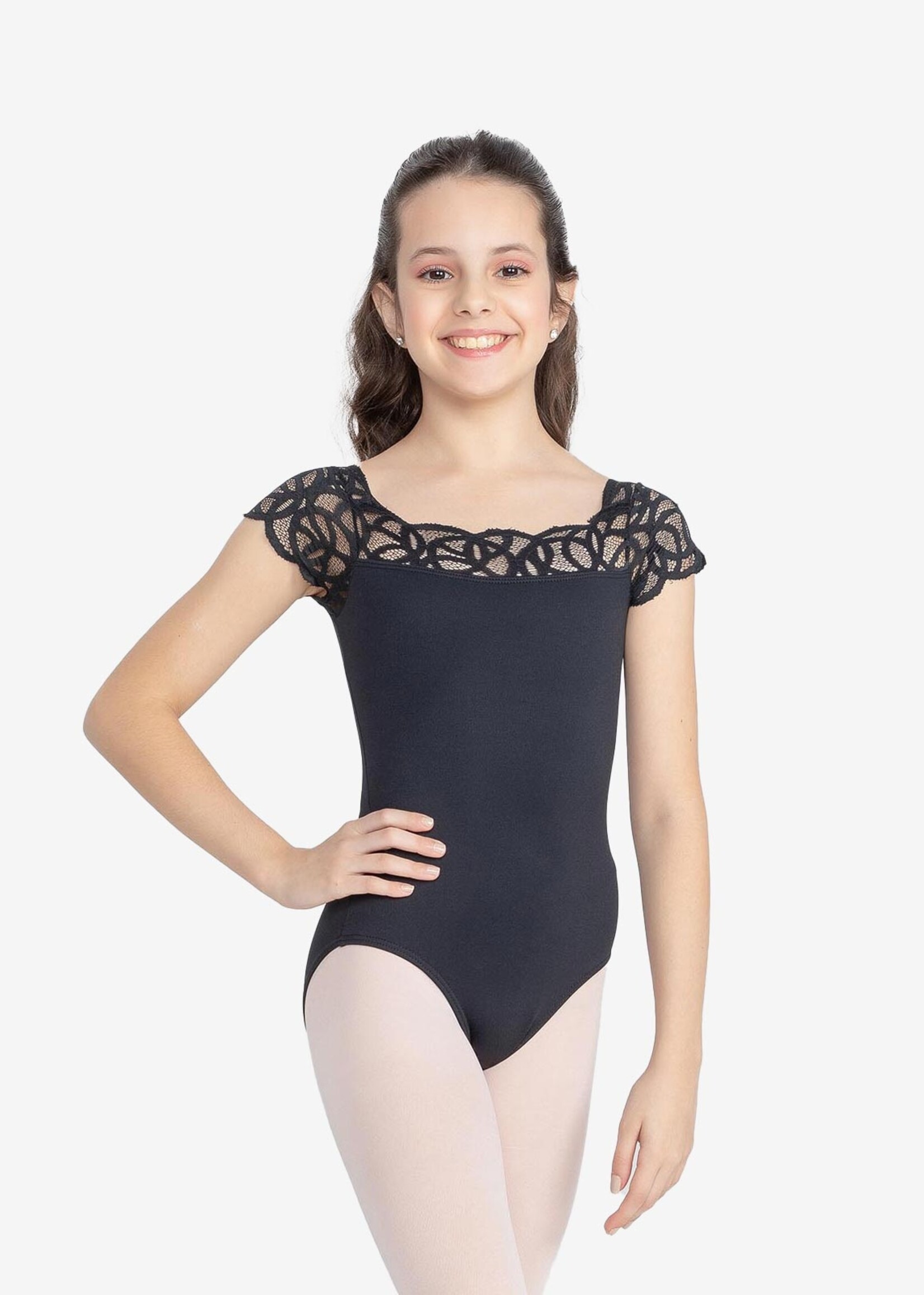 So Danca Child Elenita Lace Cap Sleeve Leotard