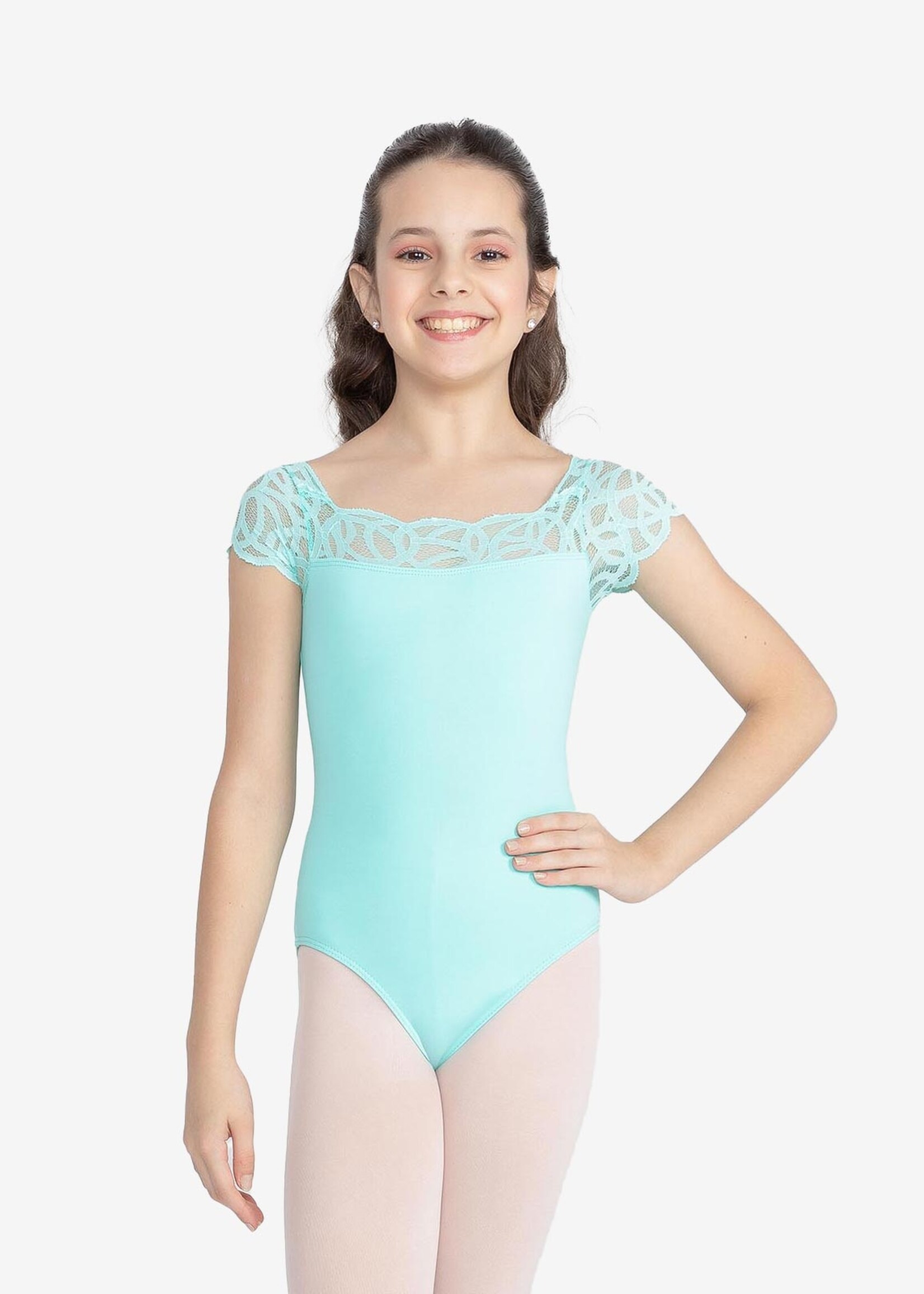 So Danca Child Elenita Lace Cap Sleeve Leotard