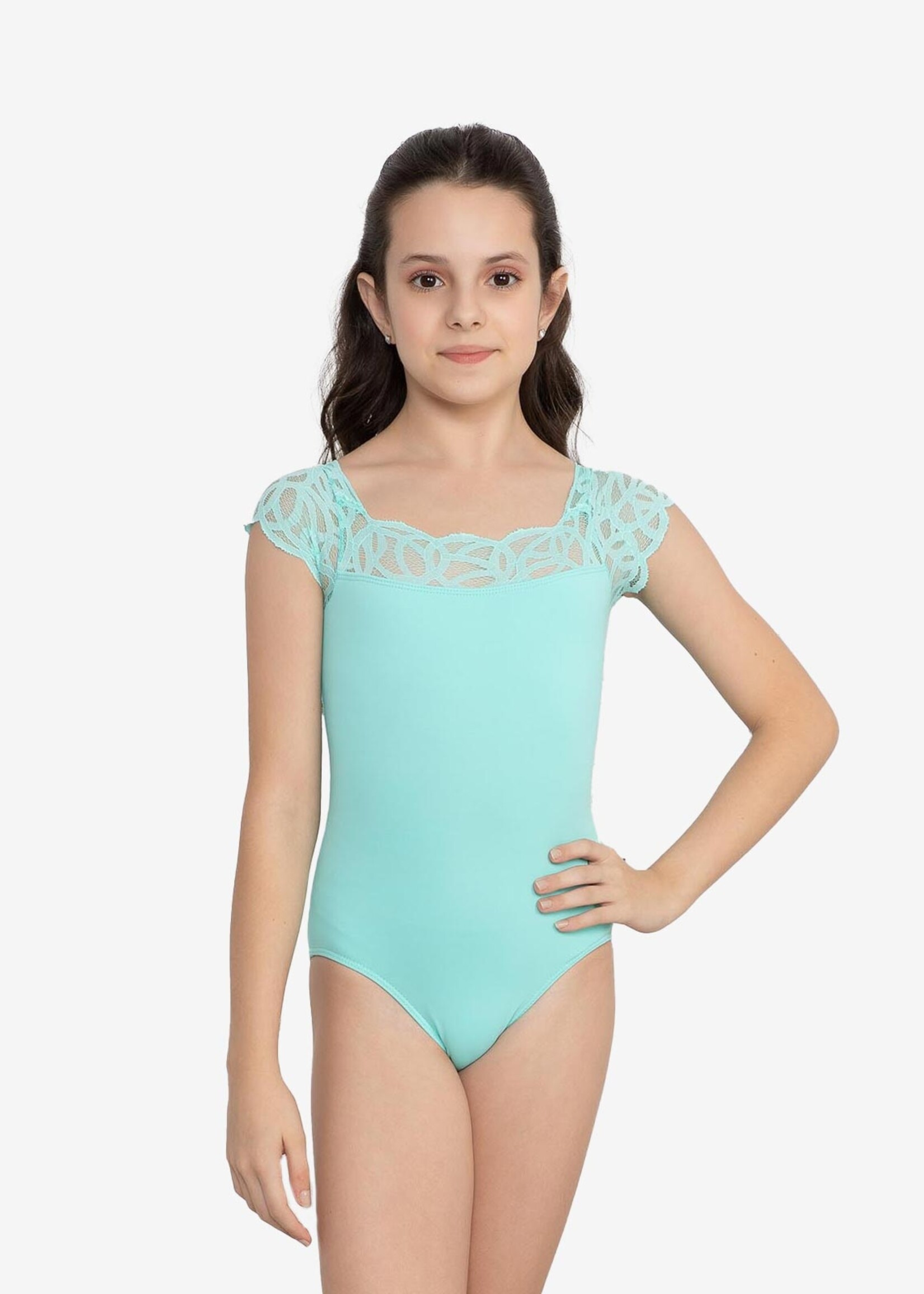 So Danca Child Elenita Lace Cap Sleeve Leotard