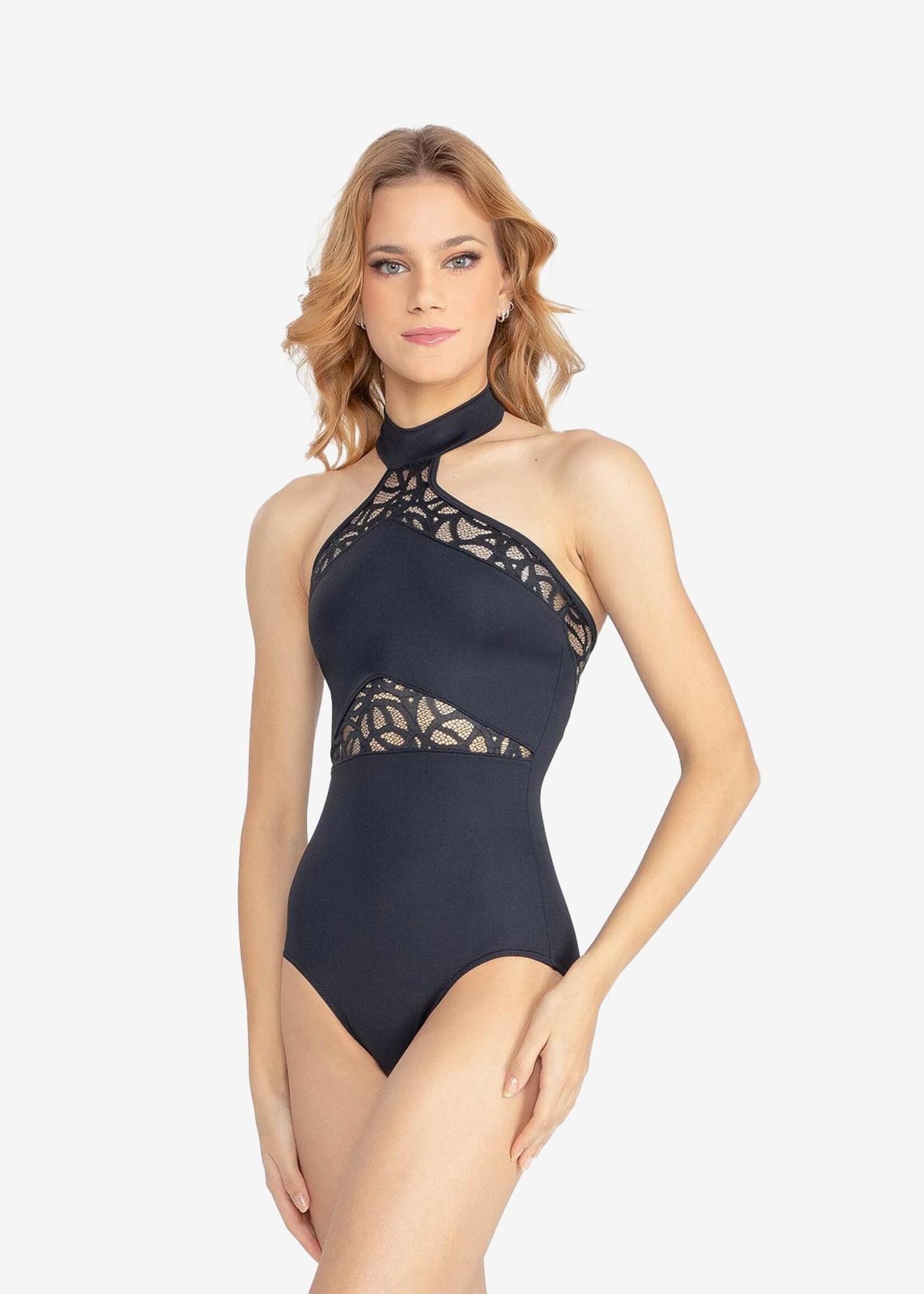 So Danca Adult Noemi Lace Halter Leotard