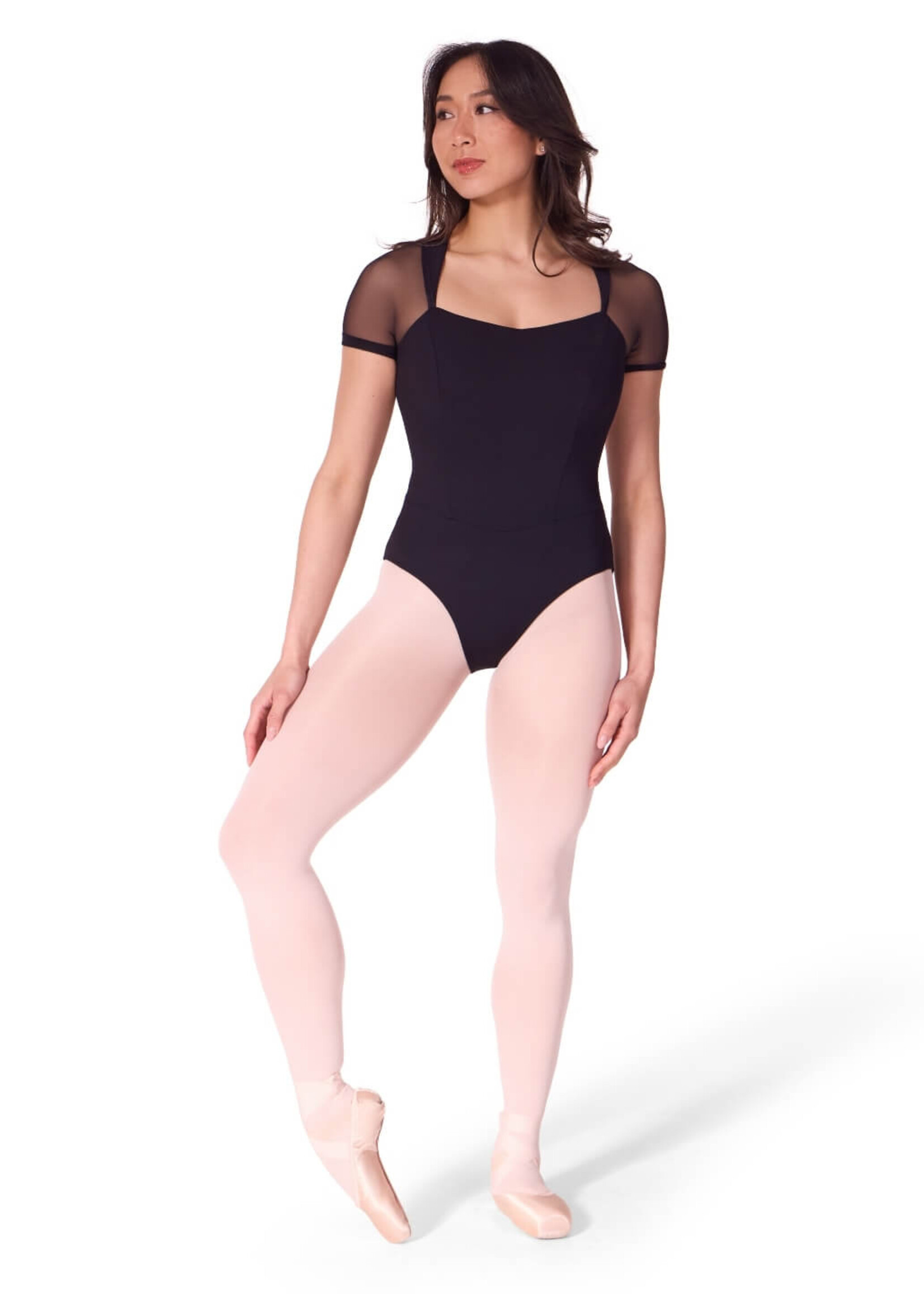 Capezio Adult Soft Elegance Corset Short Sleeve Leotard