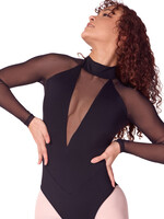 Capezio Adult Soft Elegance Long Sleeve Mesh Leotard