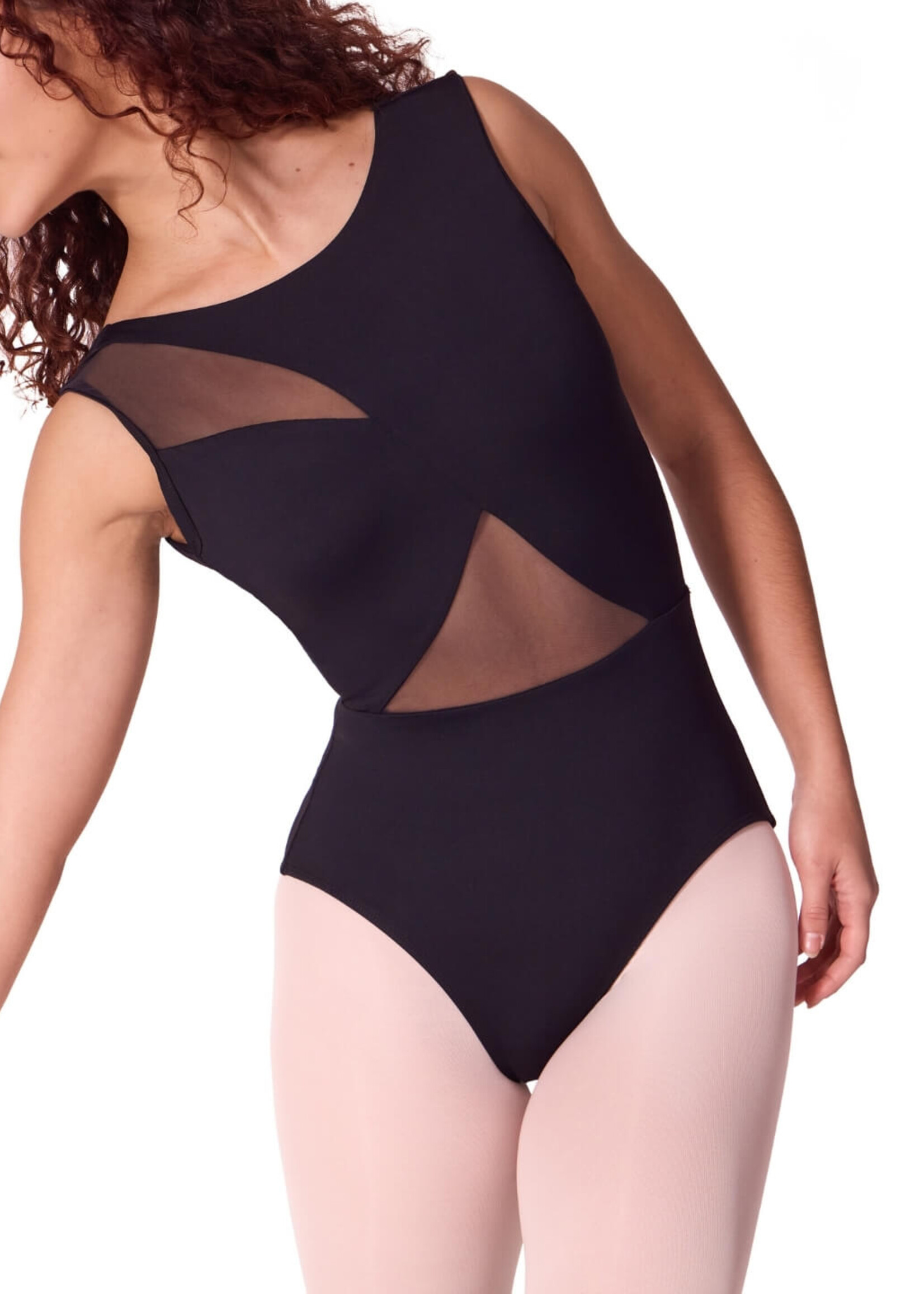 Capezio Adult Soft Elegance Asymmetrical Boat Neck Leotard