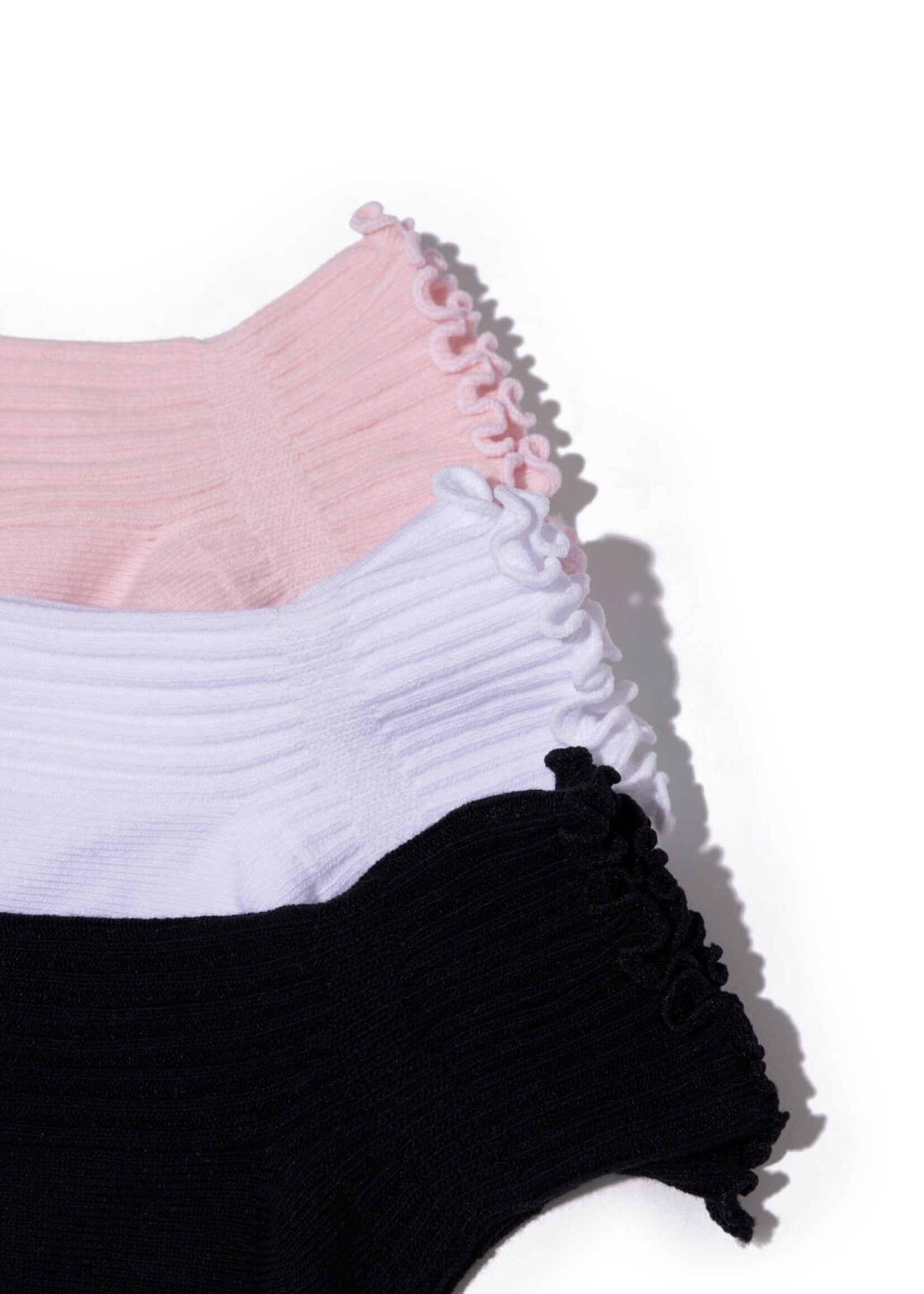 Capezio Child Scalloped Socks 3-Pack