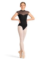 Mirella Mirella Adult Celeste Mesh Cap Sleeve Leotard