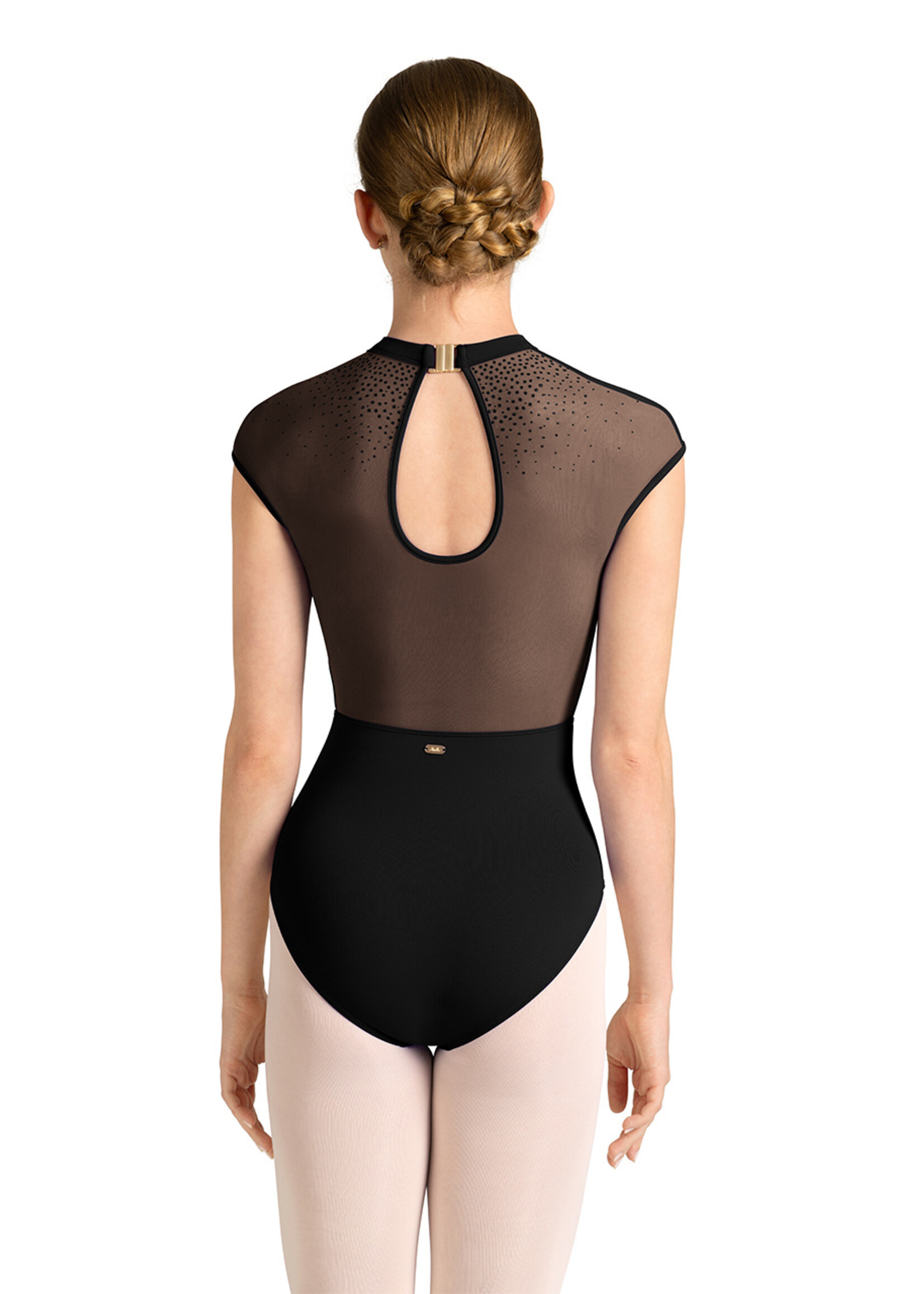 Mirella Mirella Adult Celeste Mesh Cap Sleeve Leotard