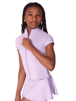 Capezio Short Sleeve Zip Up Top