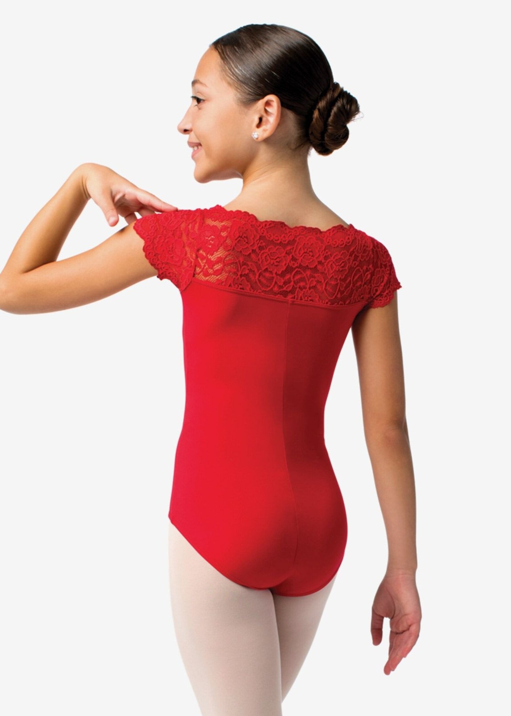 So Danca Child Tilly Lace Cap Sleeve Leotard