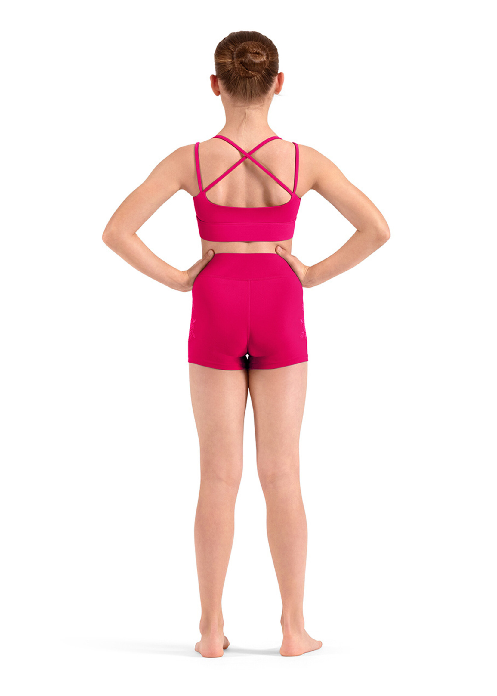 Mirella Child Embroidered High Waist Shorts