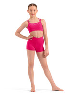Mirella Child Embroidered High Waist Shorts
