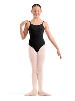Mirella Child Embroidered Strappy Back Camisole Leotard