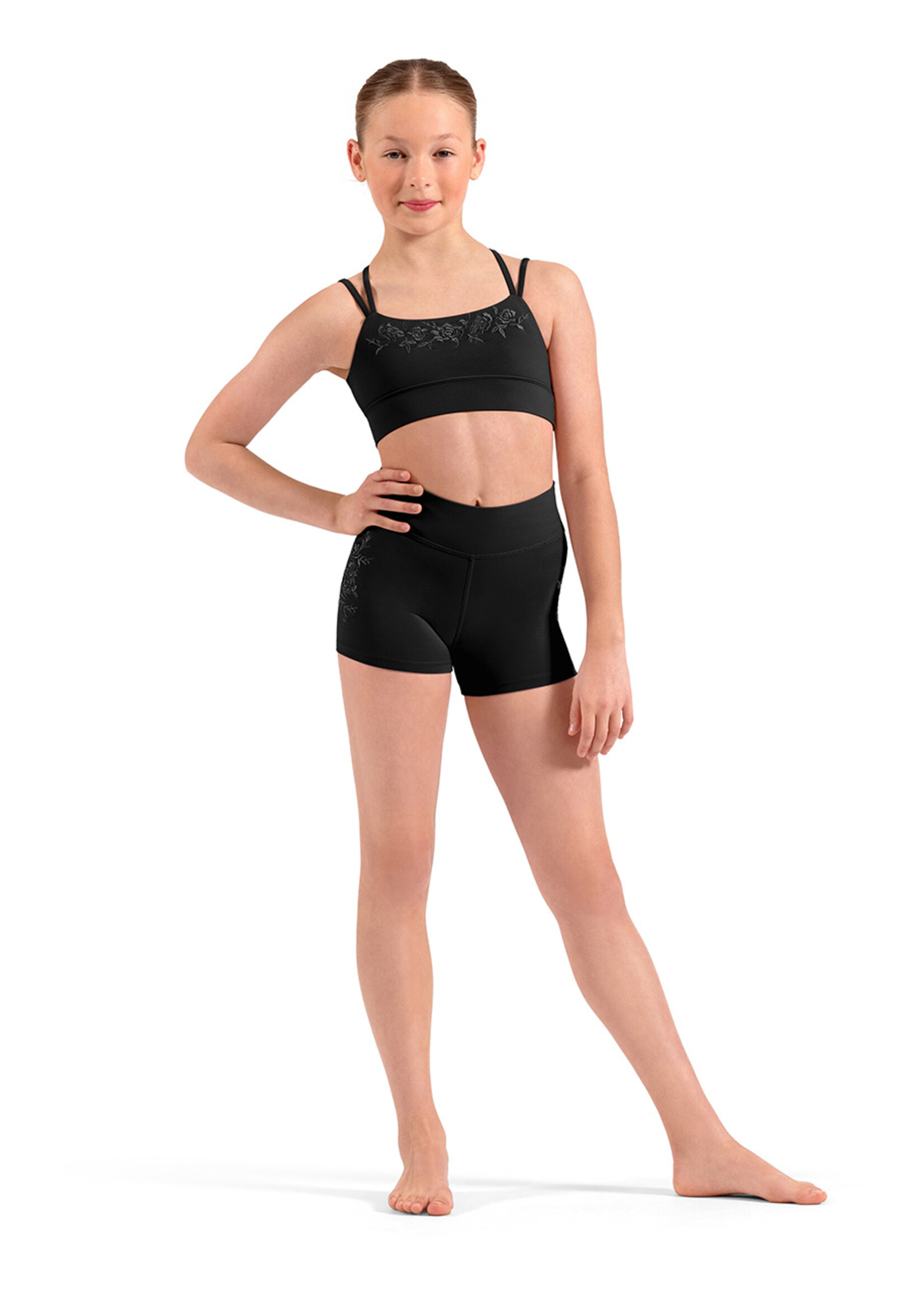 Mirella Child Double Strap Cami Crop Top