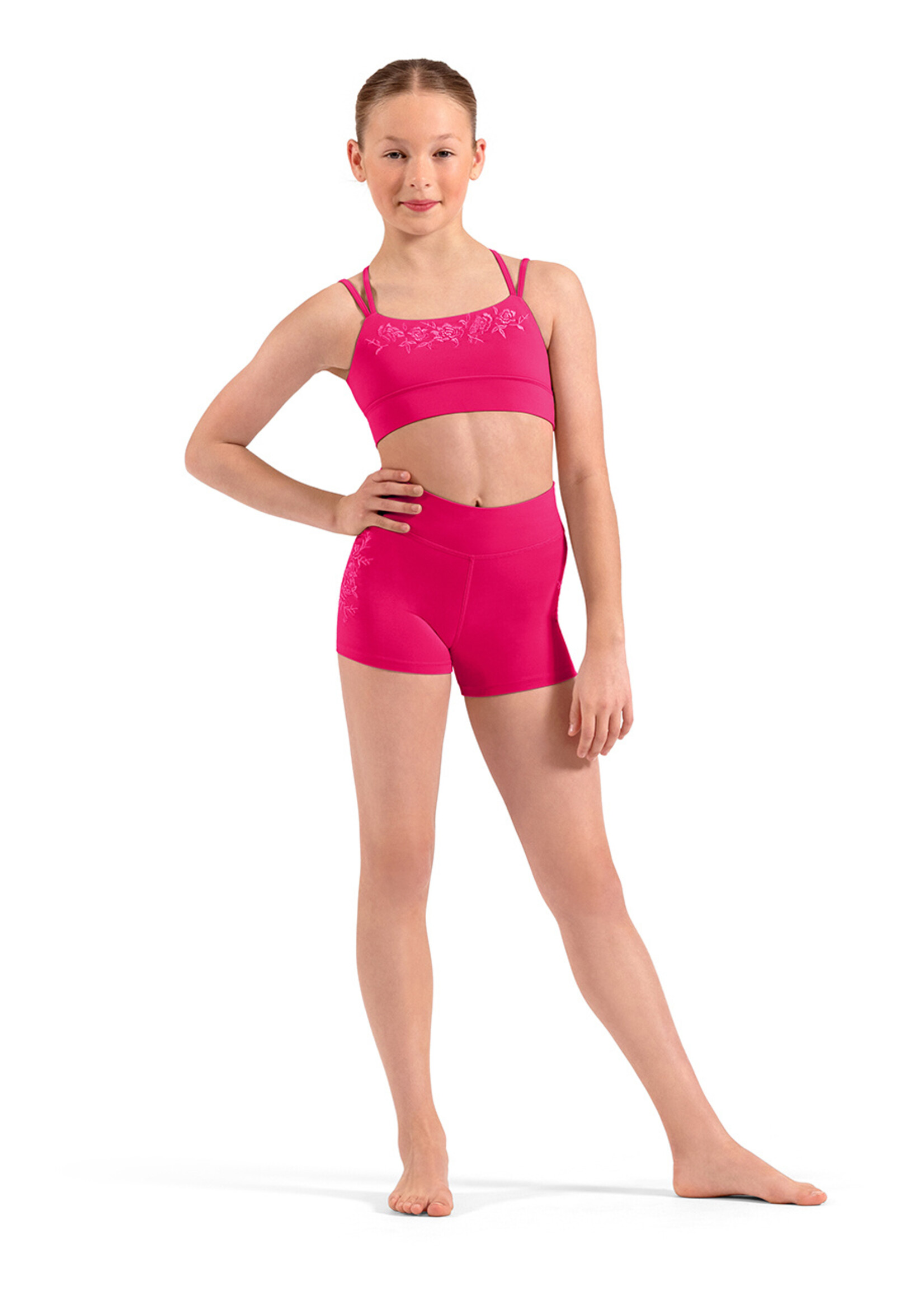 Mirella Child Double Strap Cami Crop Top