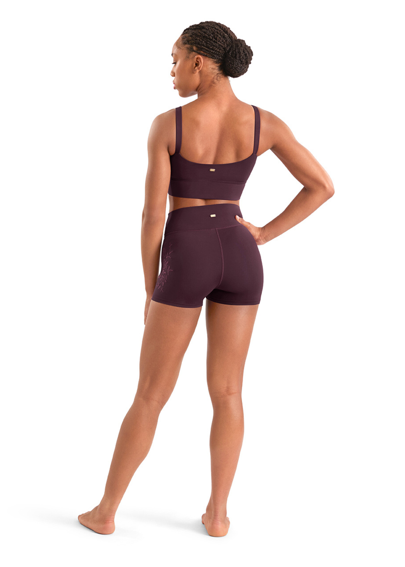 Mirella Adult Embroidered Cami Crop Top