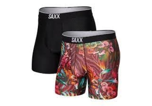 Saxx Volt Boxer Brief 2pk Tropix Deluxe/Black