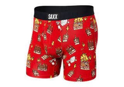Saxx Vibe Boxer Brief Fire it up Red