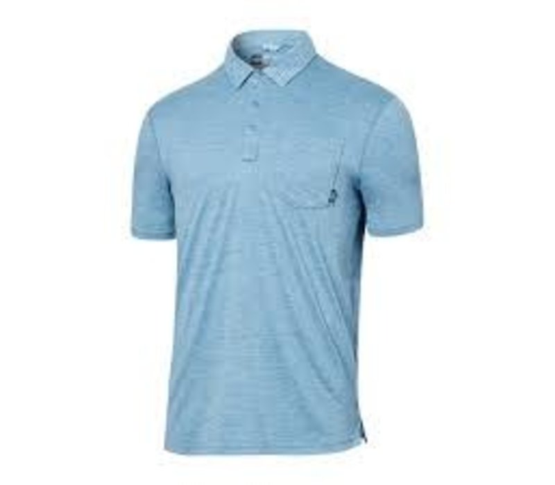 Droptemp AD Cool Polo Washed Blue Heather(WBH)