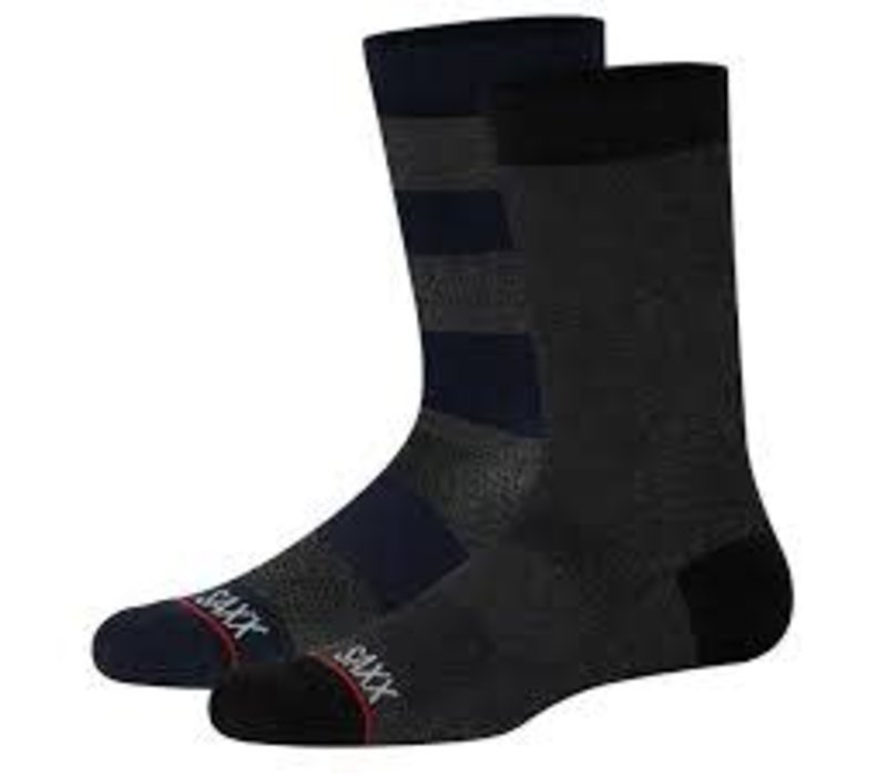 Whole Package Crew Socks 2pk Ombre Rugby/Black Heather(BOR)