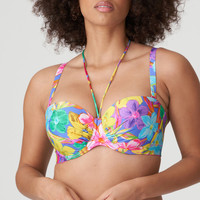 Sazan Padded Strapless Bikini Top 4010717 Blue Bloom