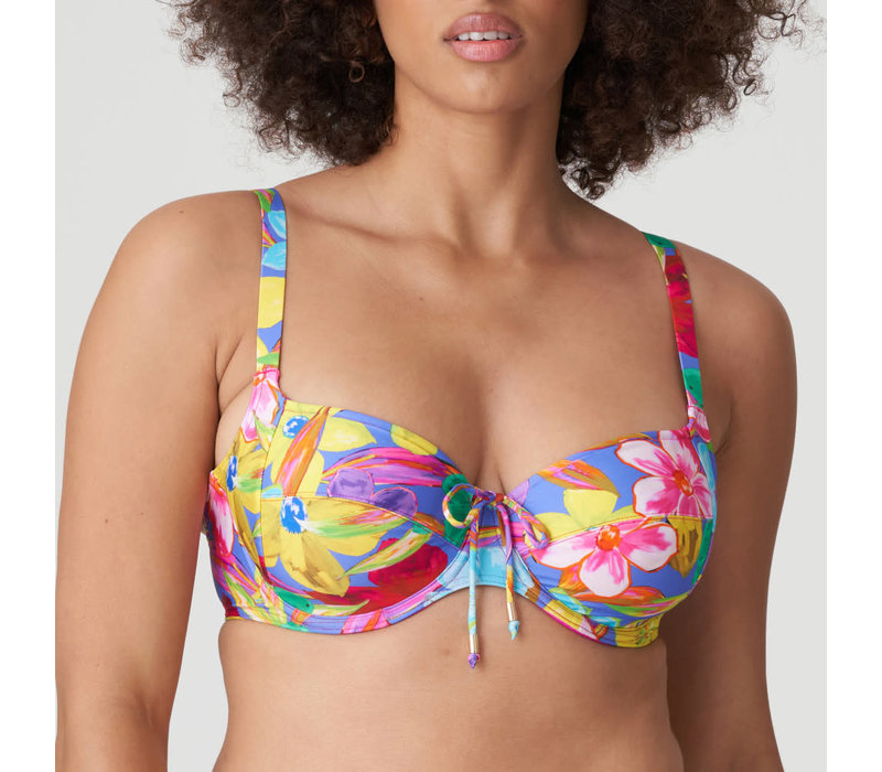 Sazan Full Cup Bikini Top 4010710 Blue Bloom