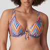 Kea Half Padded Plunge Bikini Top 4010819 Rainbow Paradise