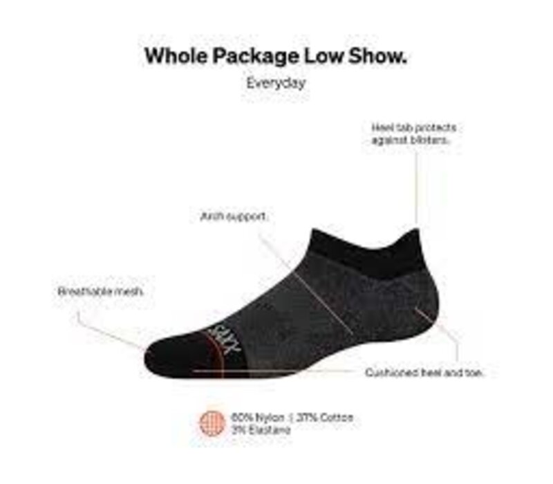 Whole Package Low Show Black Heather(BLH)