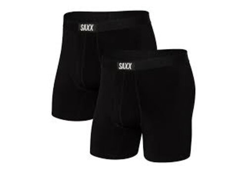 saxx 2 pkg Vibe Boxer Brief 2pk  Black/Black(BBB)