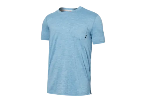 Saxx Droptemp AD Cool SS PKT Tee Washed Blue Heather(WBH)