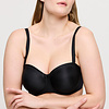 Prima Donna PD Strapless Non Padded Satin 0161331 Black