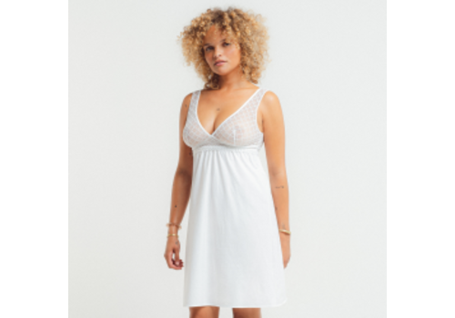 Louisa Bracq LB Paco Night Dress #485*85-BLC White