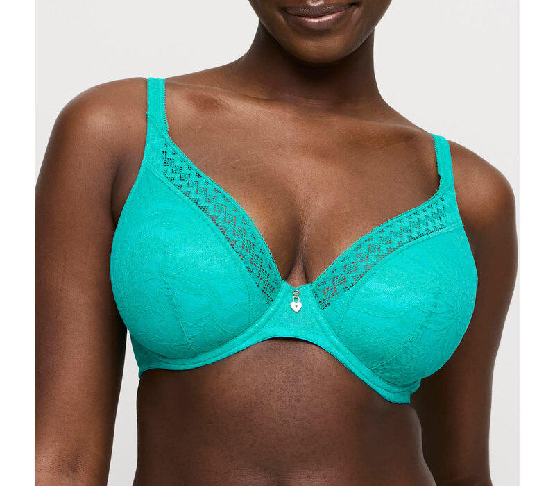 PDT Palermo Half Padded Plunge Bra 0142094 Sunny Teal